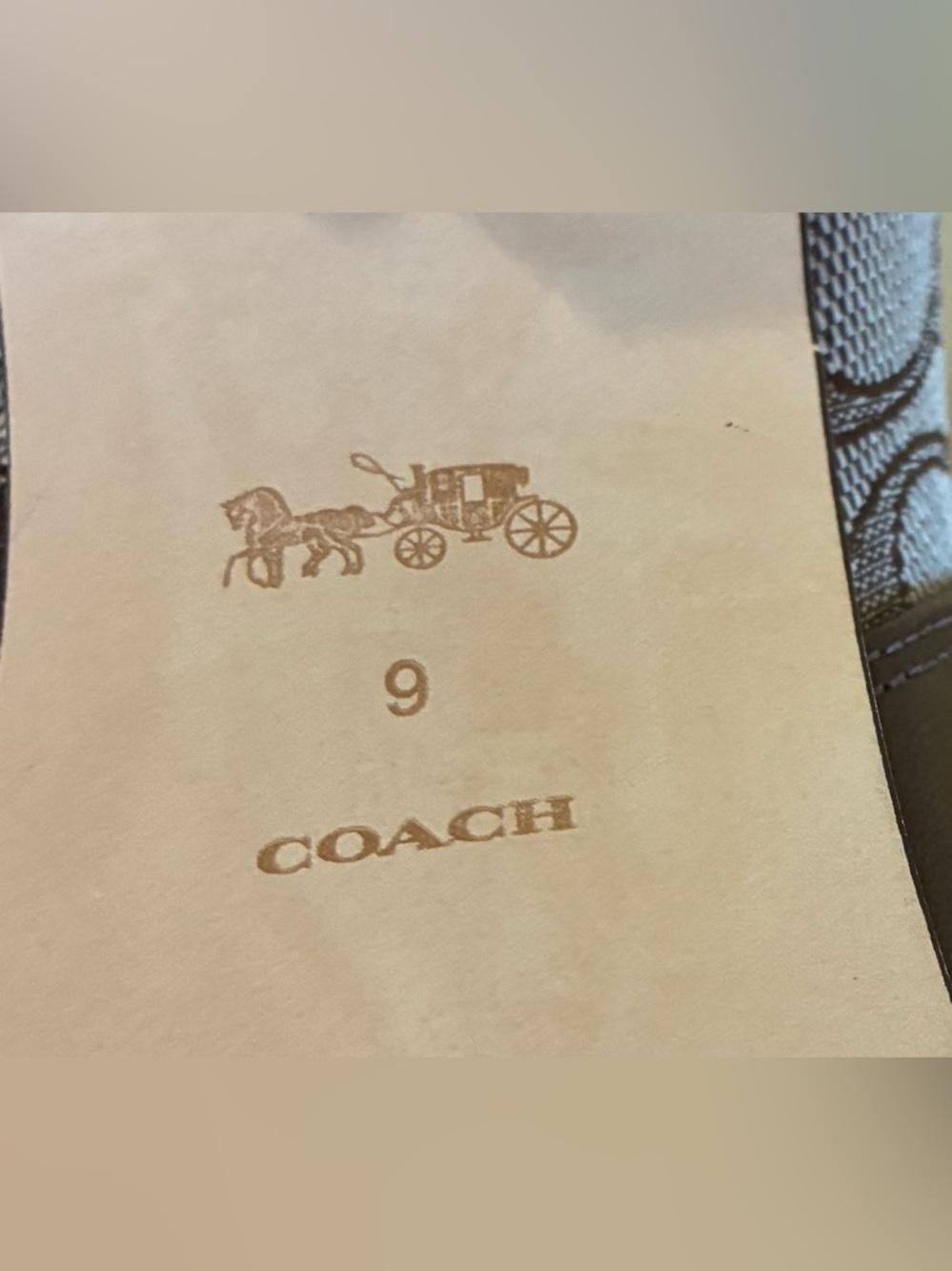 COACH Olivia Signature Jacquard Ankle Booties Brown Leather SZ. 9B - Picture 4 of 16